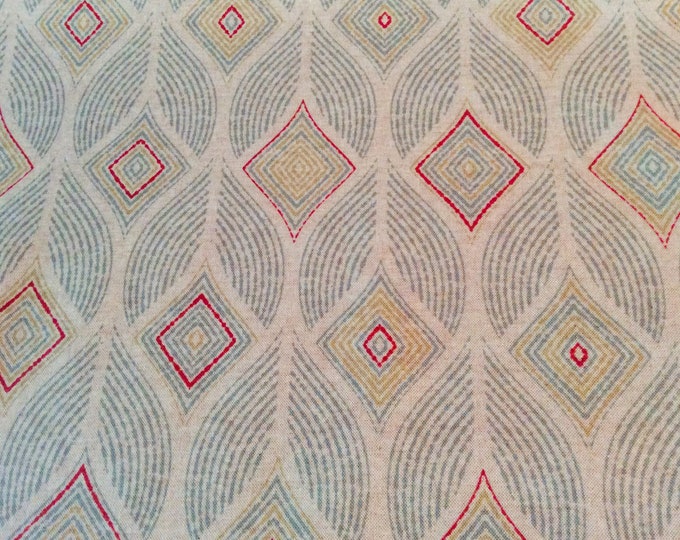 Oilcloth Fabric, Exclusive Morris Designs, Artemis in Duck Egg Blue,  PVC coated Cotton, Superb Quality, Per Meter
