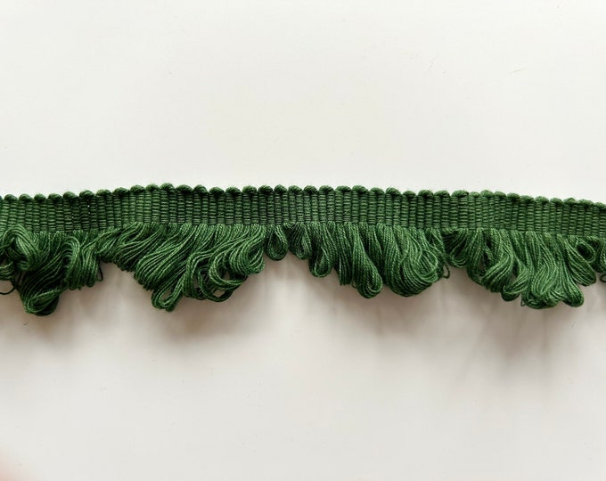 Fan Edge Trim, Forest Green, 100% Cotton, Superb Quality,  Per Meter
