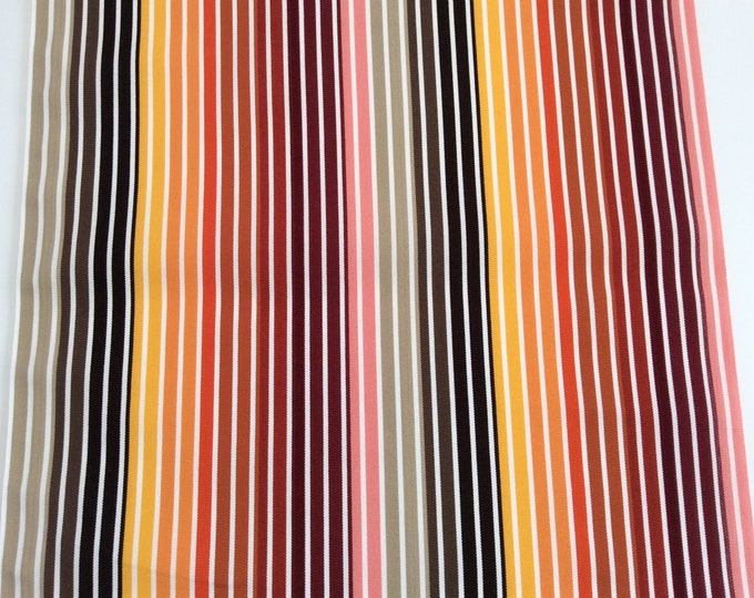 Deckchair Canvas, Hattie, Multicoloured Stripe, Heavy Duty, Per Meter