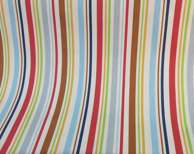 100% Cotton Fabric, Cambridge Stripe Design, Superb Quality, Per Meter