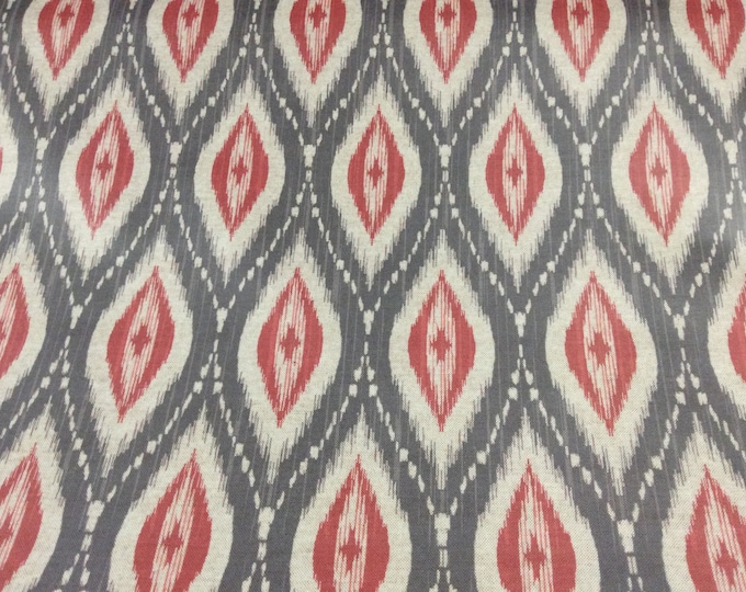 Oilcloth Fabric, Exclusive Morris Designs, Persia in Pomegranate,  PVC coated Cotton, Superb Quality, Per Meter
