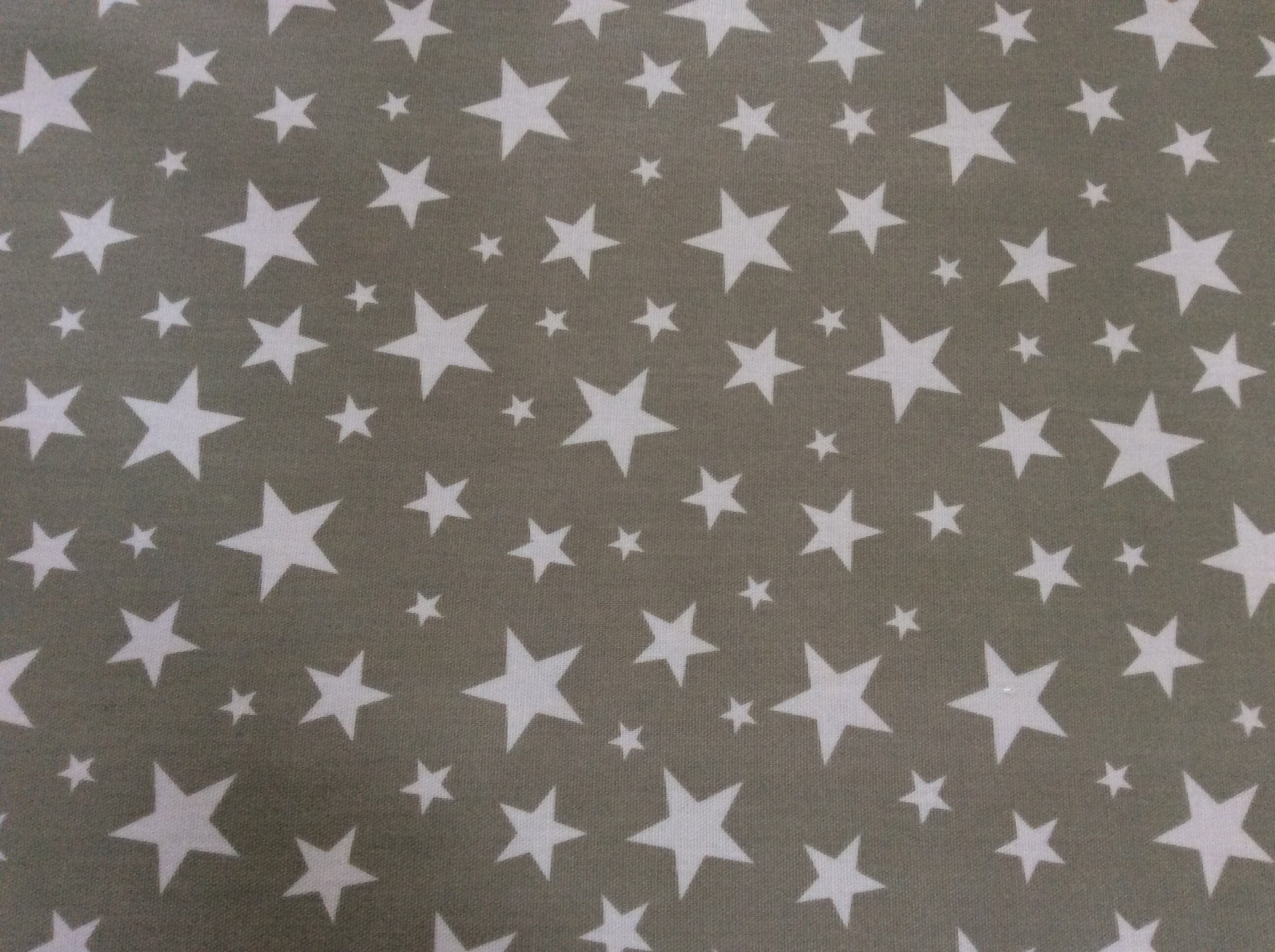 Oilcloth, PVC coated fabric, Clarke & Clarke Stars Design, Sage Green