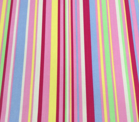 Oilcloth fabric Deckchair Stripe Design Per Meter PVC coated