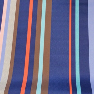 Oilcloth Fabric, PVC Coated, French Stripes, Montpellier Stripe, Per Meter