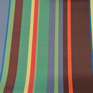 Oilcloth Fabric, PVC Coated, French Stripes, Toulouse Stripe, Per Meter