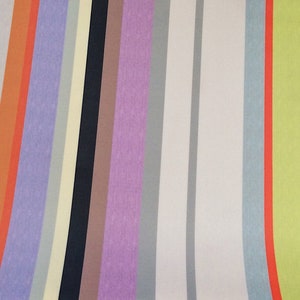 Oilcloth Fabric, PVC Coated, French Stripes, Lyon Stripe, Per Meter