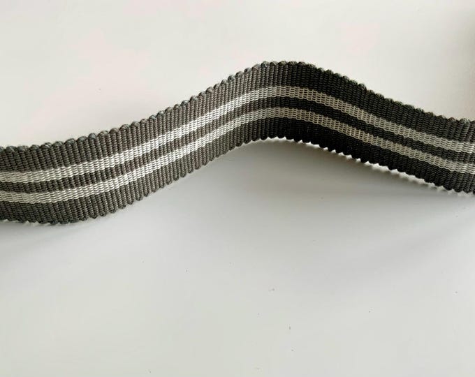 Mole & Ivory Braid, Webbing, 100% Cotton, Superb Quality,  Per Meter