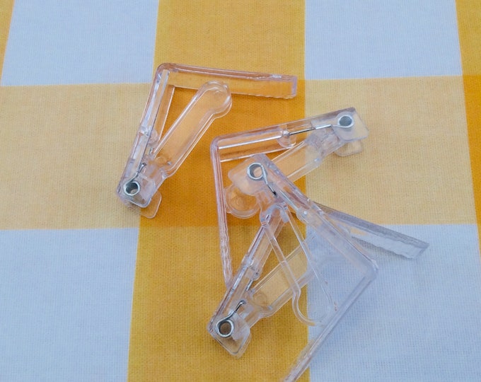 Clear Tablecloth Clips, Set of 4