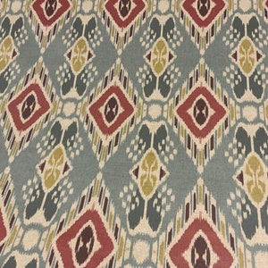 Oilcloth Fabric, PVC Coated, Exclusive Morris Designs, Casablanca in Sea Mist, Per Meter