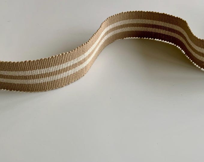 Jute & Ivory Braid, Webbing, 100% Cotton, Superb Quality,  Per Meter