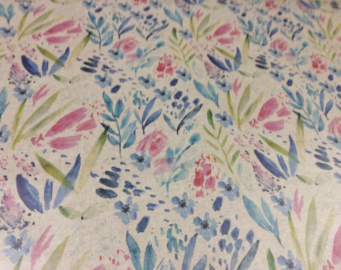 Oilcloth Fabric, Exclusive Morris Designs, Meadow,  PVC coated Cotton, Superb Quality, Per Meter