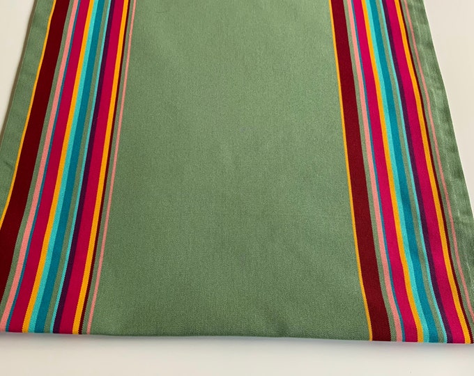 Deckchair Canvas, Margo, Multicoloured Stripe, Heavy Duty, 1.5 Meter Length