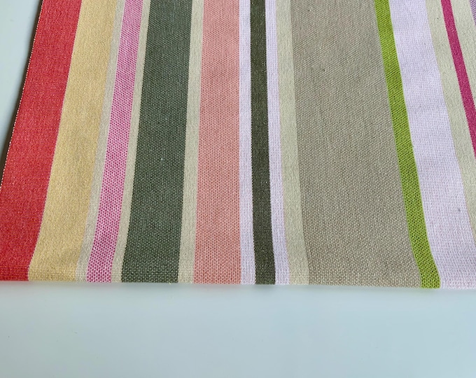 Deckchair Canvas, Betsy,  Vintage Stripes, Heavy Duty Cotton, 1.5 Meter Length