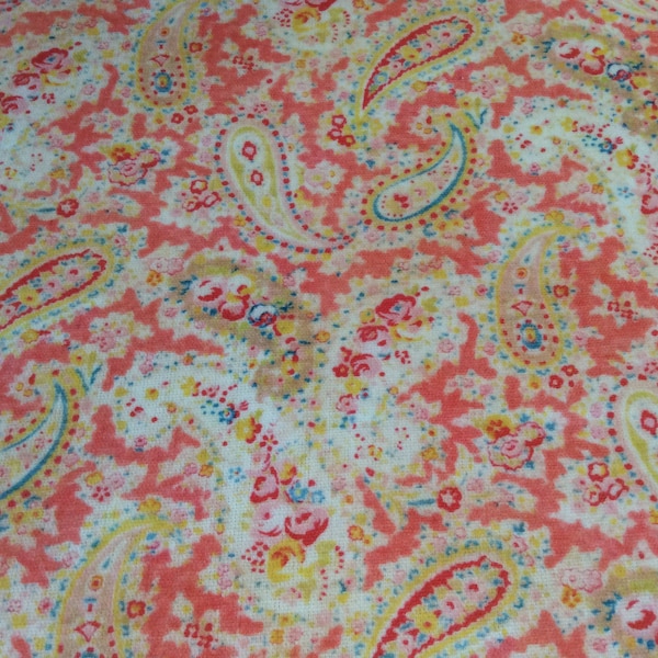 Cotton Fabric, Exclusive Morris Designs, Lydia Vintage Paisley,  Cotton, Superb Quality, Per Meter