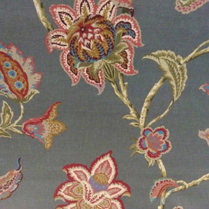 Oilcloth Fabric, Exclusive Morris Designs,  Damascus in Topaz Colourway,  PVC coated Cotton, Superb Quality, Per Meter