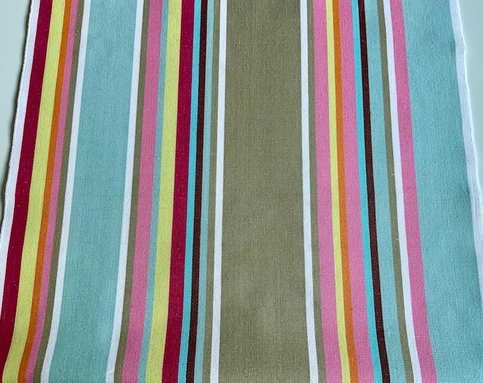 Deckchair Canvas, Rosabella,  Vintage Stripes, Heavy Duty Cotton, Per Meter