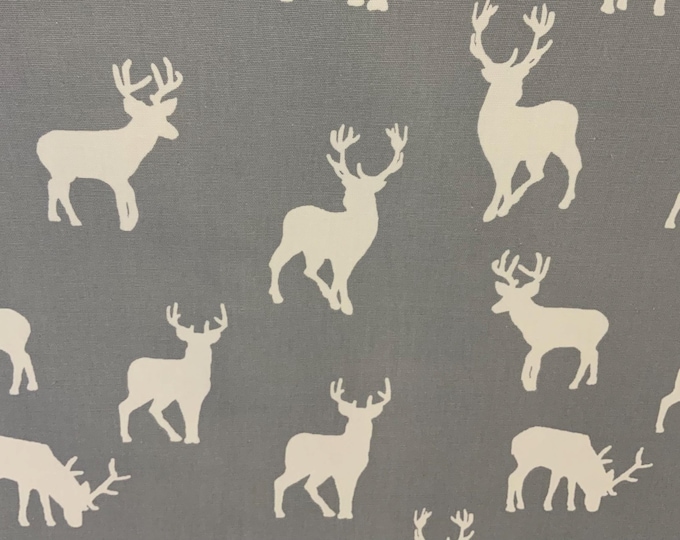 Oilcloth Fabric, PVC Coated, Christmas Reindeer, Per Meter