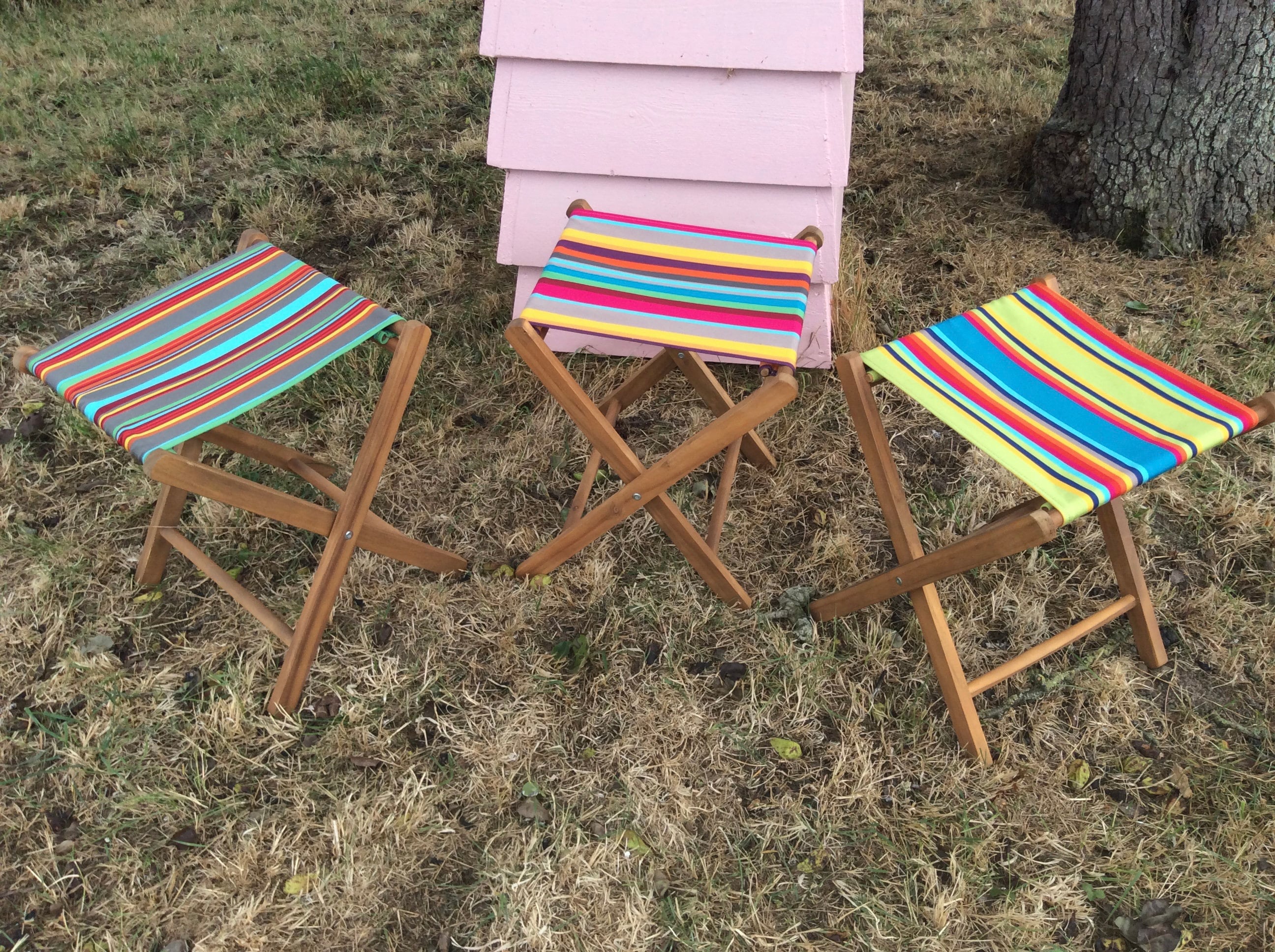 Folding Stool Canvas Etsy UK