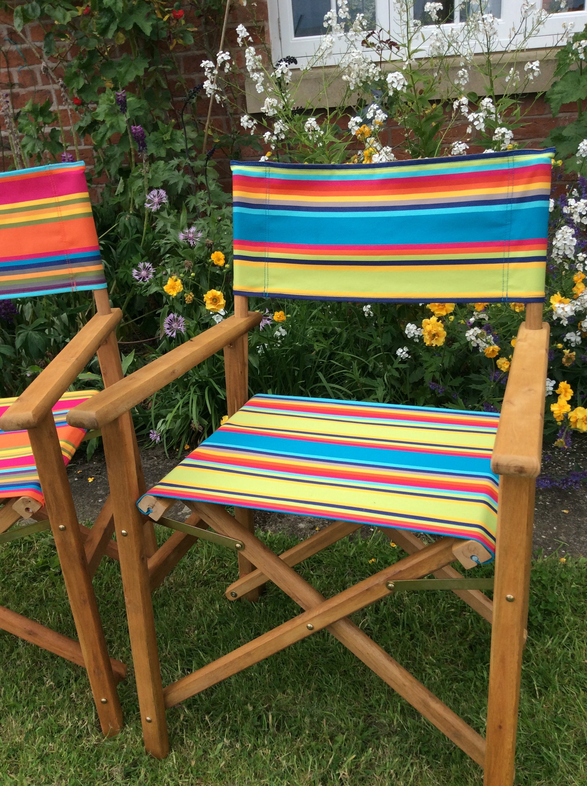 Luxury Hardwood, Bespoke Directors Chair in a choice of fabrics