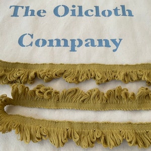 Fan Edge Trim, Ochre, 100% Cotton, Superb Quality,  Per Meter