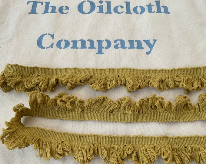 Fan Edge Trim, Ochre, 100% Cotton, Superb Quality,  Per Meter