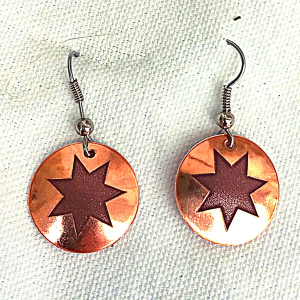 Cherokee Star Earrings by Cherokee Copper