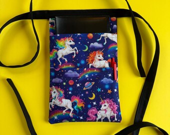 Server Waitress Apron Pouch – Unicorns in Space - 3 Pockets