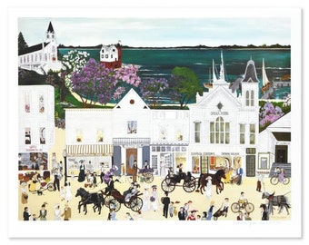 Deneille Spohn Moes "Opera House" Serigraph - Limited Edition Signed Print
