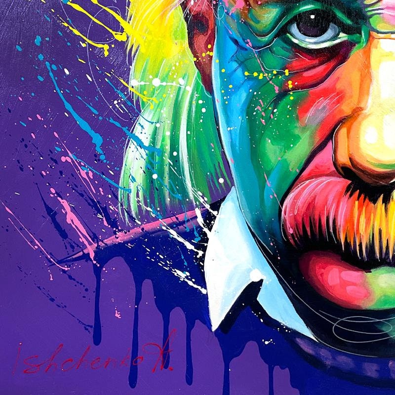 版画 roamcouch Einstein Painting by numbers