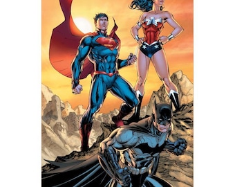 スーパーマン アートプリント Jim Lee サイン入り Limited Edition Jim Lee Signed Art and Numbered Lithograph