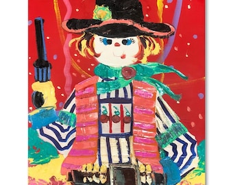 Paul Blaine Henrie Original Painting: "Fist Full of Dollars" on Canvas (40"x30")