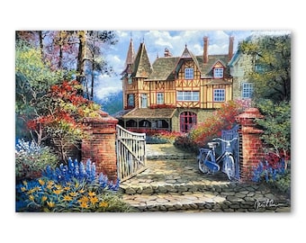 Anatoly Metlan "Castle in the Woods" Limited Edition Lithograph