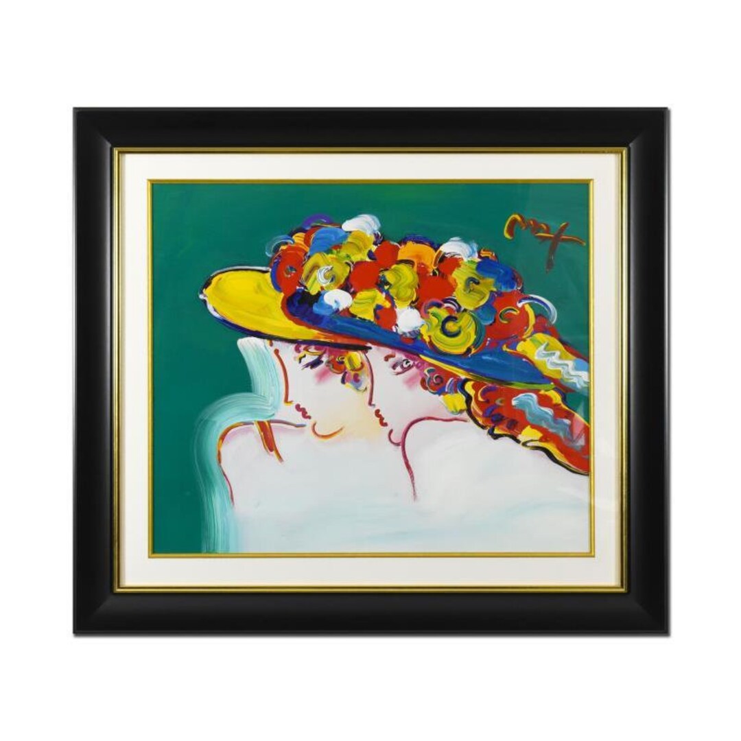 Peter Max, friends Iii Framed One-of-a-kind Acrylic Mixed Media 43.5 X  38.5, Hand Signed With Certificate of Authenticity. - Etsy