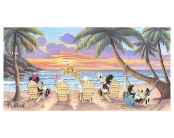 Mickey Mouse Beach Walt Disney Fine Art Michelle St. Laurent