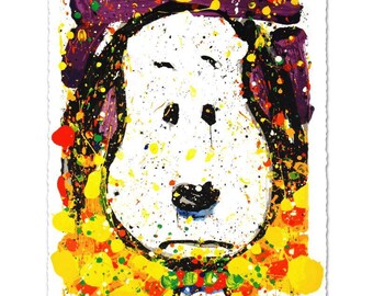 Tom Everhart Snoopy Lithograph: 