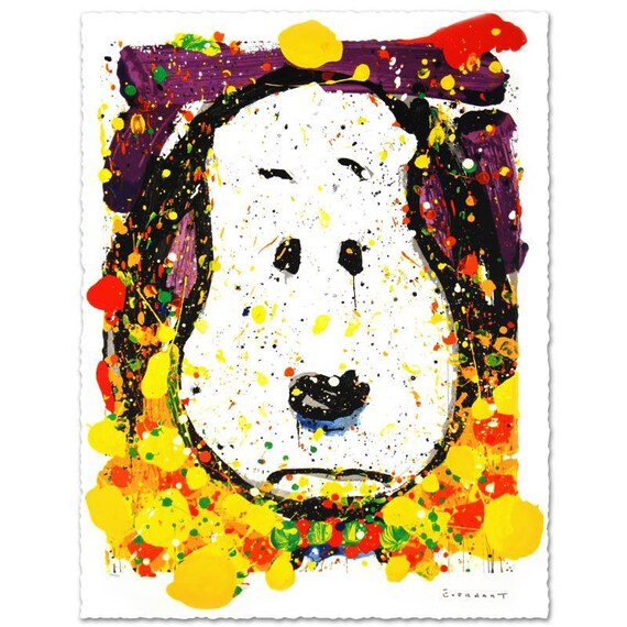 Tom Everhart Snoopy Lithograph: 