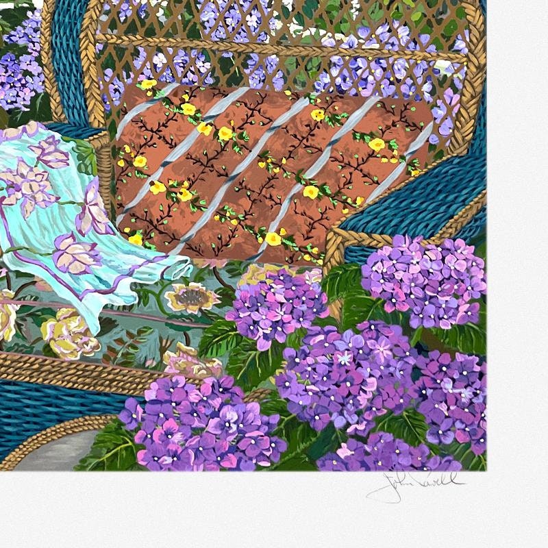 John Powell ジョンポーウェル 庭園の花 アートポスター 額付き John Powell ジョンポーウェル 庭園の花 アートポスター 額付き John