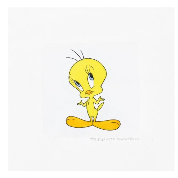 Looney Tunes Tweety Bird Limited Edition Hand-tinted Etching