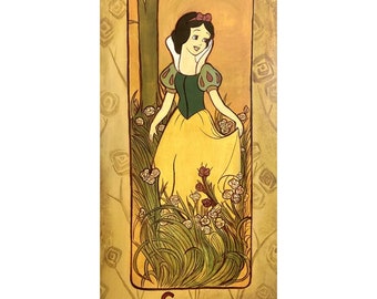 Snow White Limited Edition Canvas Art by Tricia Buchanan-Benson