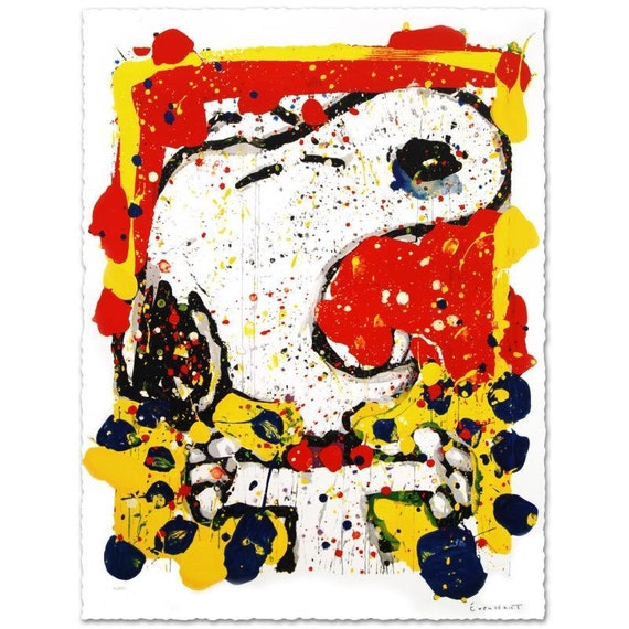 Tom Everhart Snoopy Lithograph: 