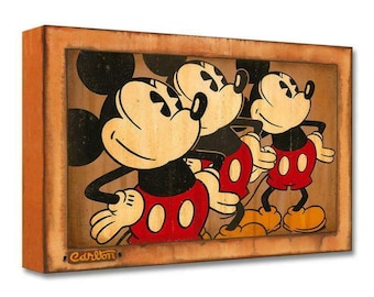 Mickey Mouse Trevor Carlton Signed ORIGINAL PAINTING Walt Disney