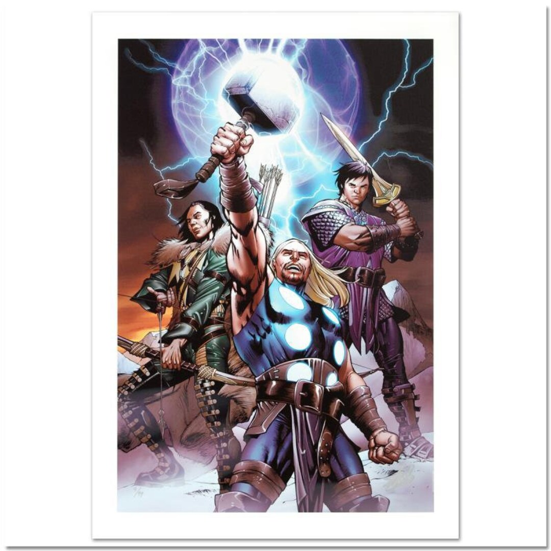 Stan Lee Signed, Marvel Comics Limited Edition Canvas 5/99
