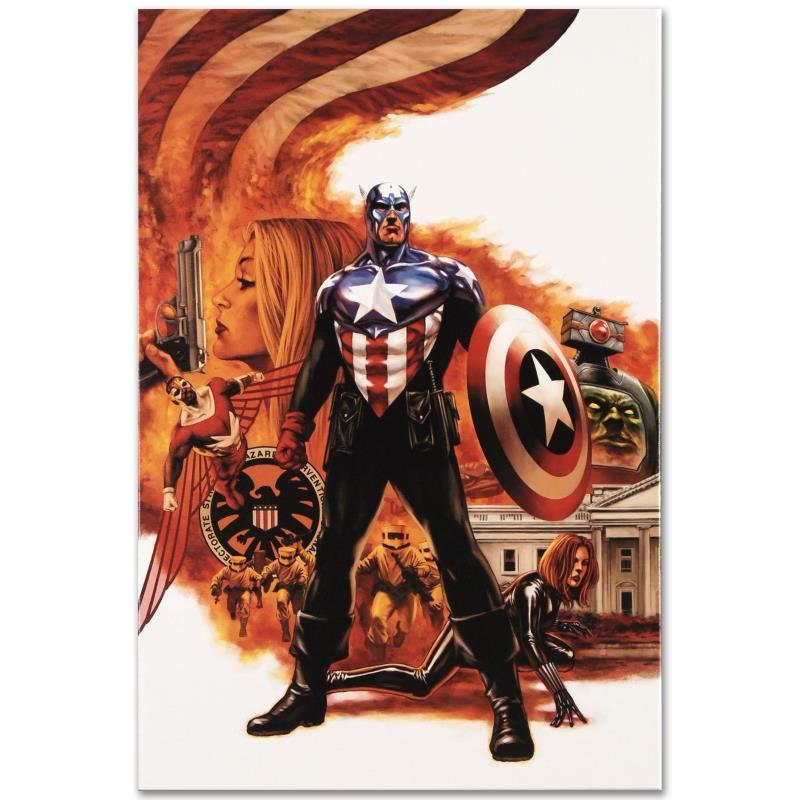 Captain America #41: Limited Edition Giclee Canvas Art by Steve