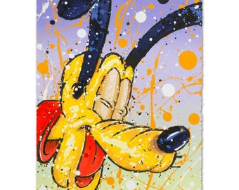 David Willardson, "What's So Dog Gone Funny" Hand Signed Limited Edition Disney Serigraph with Letter of Authenticity.