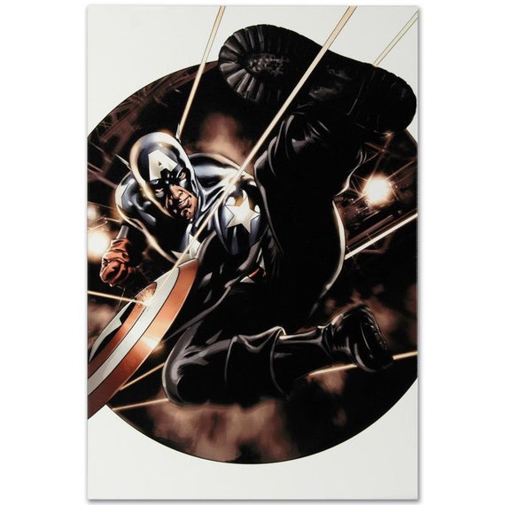 Captain America #41 Giclee Canvas Art by Steve Epting - Etsy