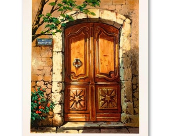 Anatoly Metlan "Rue Mouffetard" Serigraph: Hand Signed Limited Edition Art