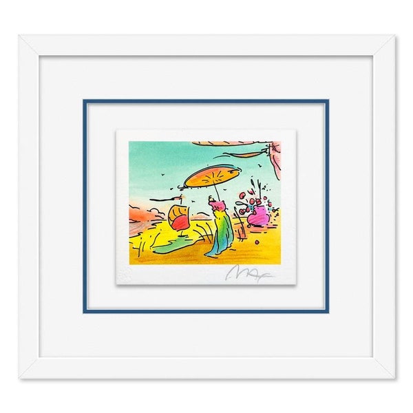 Peter Max, "Sage, Sailboat and Vase Series I" Framed Limited Edition Lithograph, Numbered and Hand Signed with Certificate of Authenticity