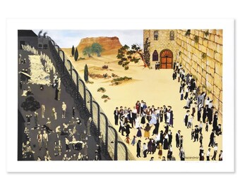 Deneille Spohn Moes Serigraph: Concentration Camp/Wailing Wall, Signed
