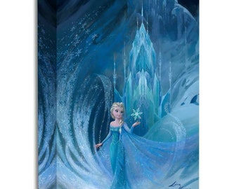 Elsa Frozen Walt Disney Fine Art Lisa Keene Signed Limited Edition