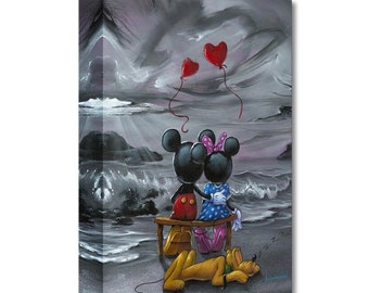 【額装セット】【DEATH NYC】Micky ＆ Minnie’s Love DEATH NYC Hand-signed Limited Edition Artist's Proof With COA